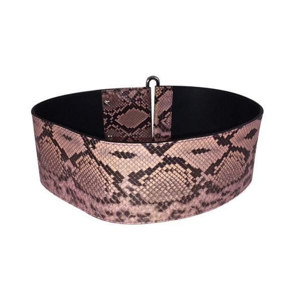 Club Monaco Python Pink and Brown Belt